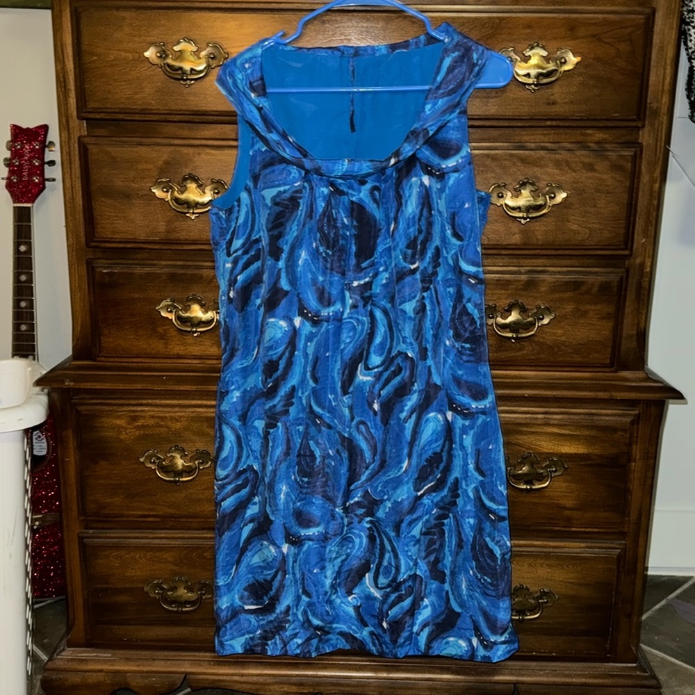 Beautiful Blue Sleeveless Dress